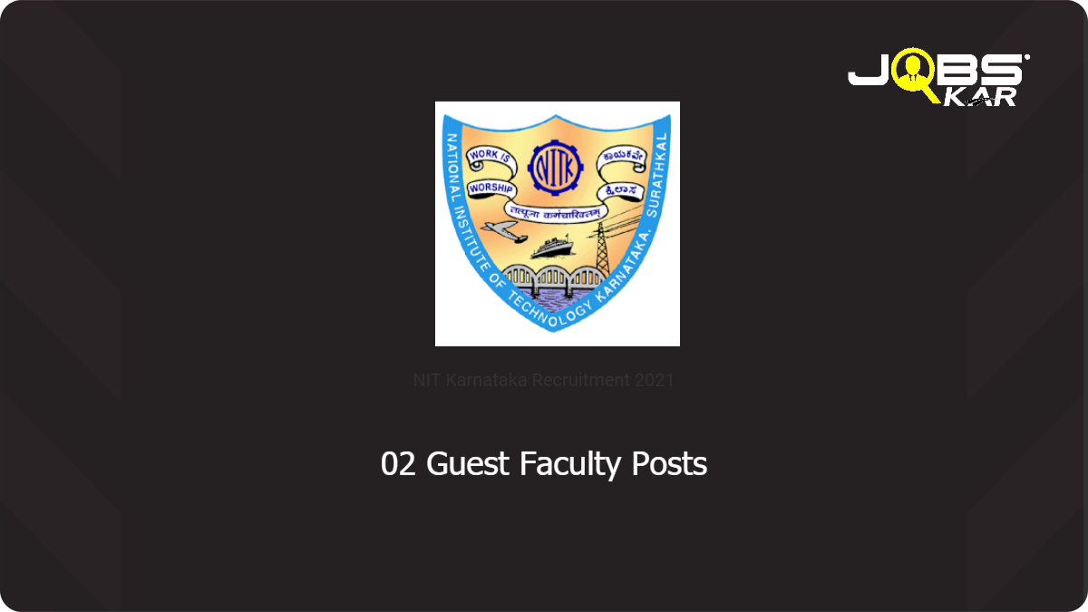 NIT Kurukshetra Recruitment 2021: Apply Online for Guest Faculty Posts