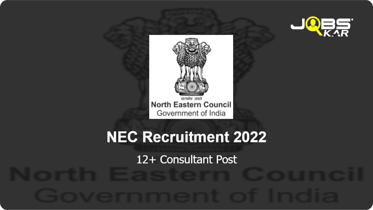 NEC Recruitment 2022: Apply for Various Consultant Posts