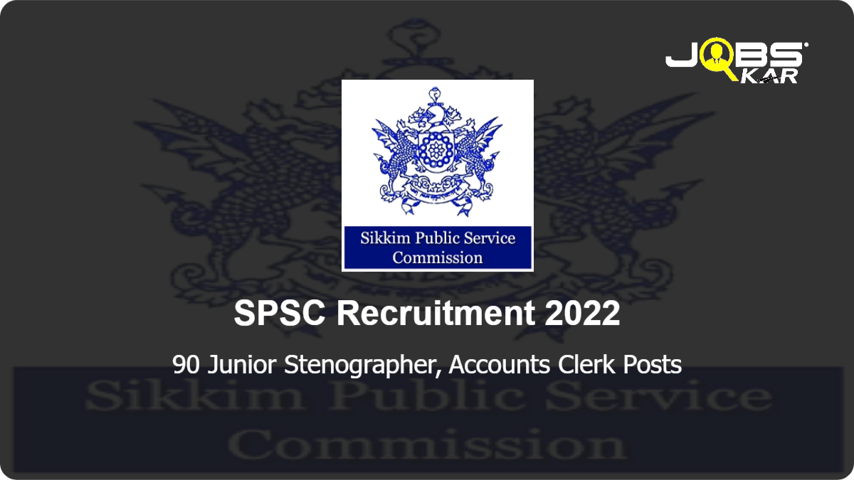 SPSC Recruitment 2022: Apply Online for 90 Junior Stenographer, Accounts Clerk Posts