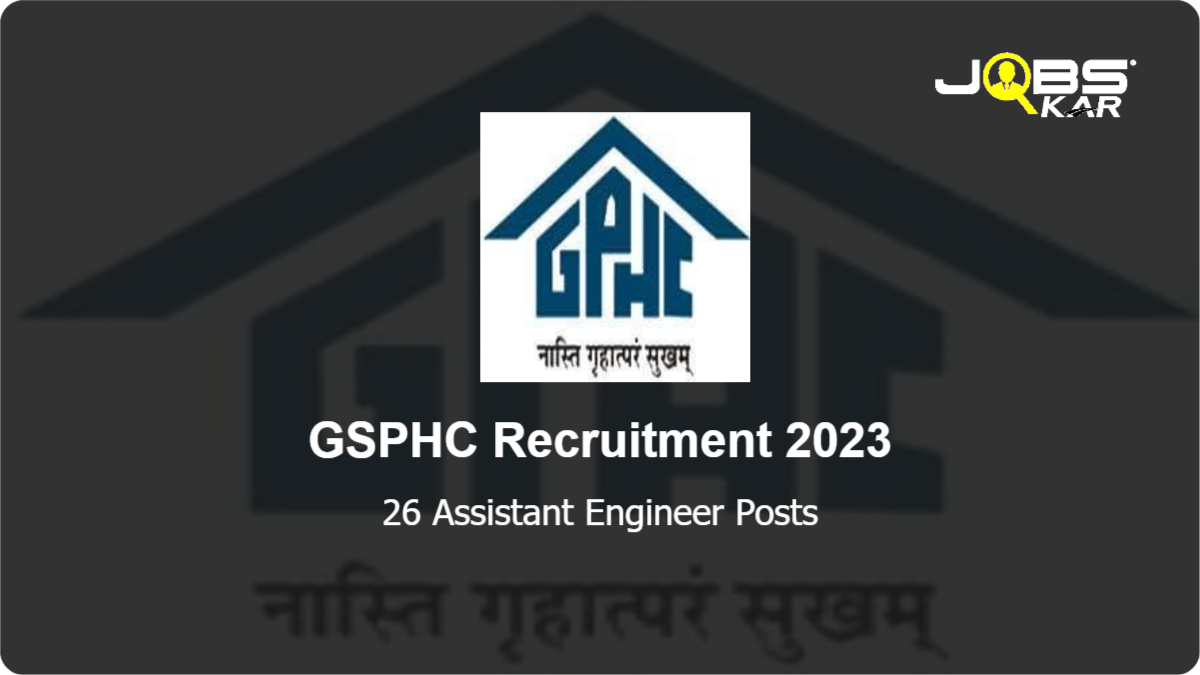 GSPHC Recruitment 2023: Apply Online for 26 Assistant Engineer Posts