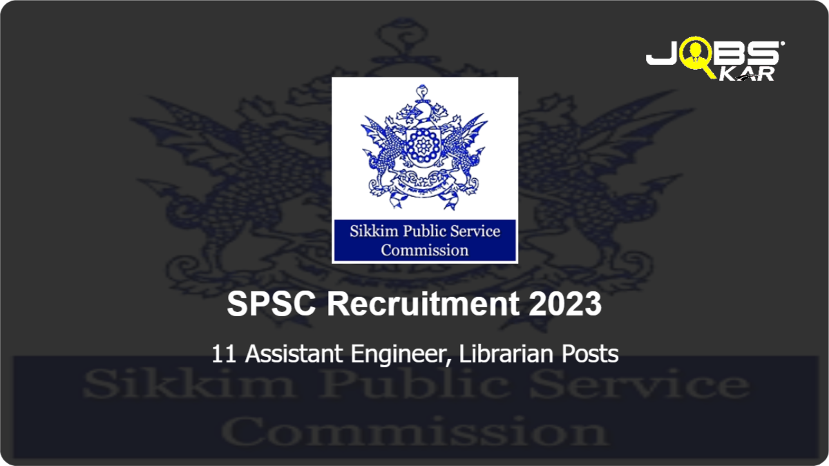 SPSC Recruitment 2023: Apply Online for 11 Assistant Engineer, Librarian Posts