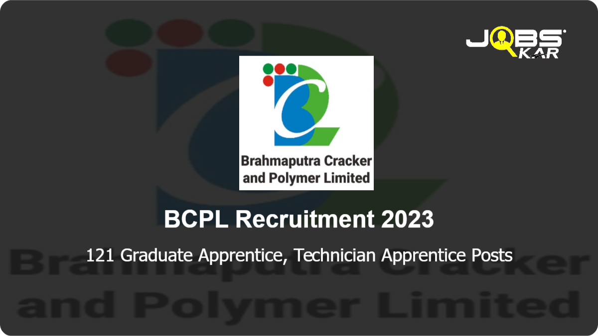 BCPL Recruitment 2023: Apply Online for 121 Graduate Apprentice, Technician Apprentice Posts