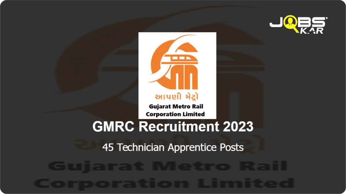 GMRC Recruitment 2023: Apply Online for 45 Technician Apprentice Posts