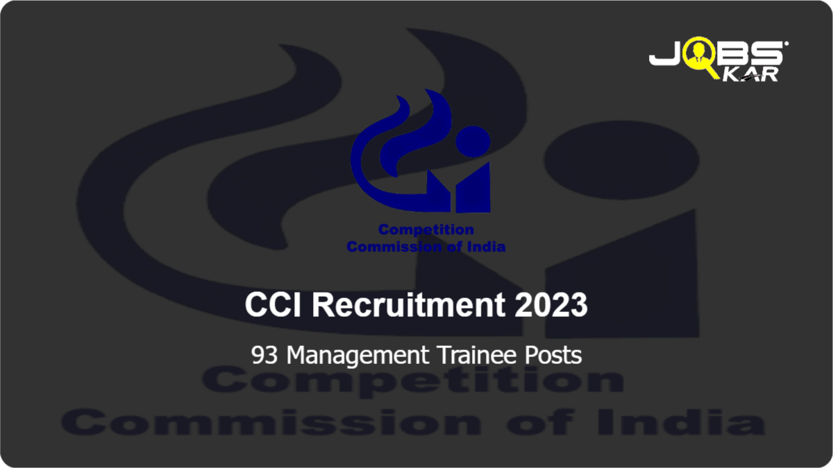 CCI Recruitment 2023: Apply Online for 93 Management Trainee Posts