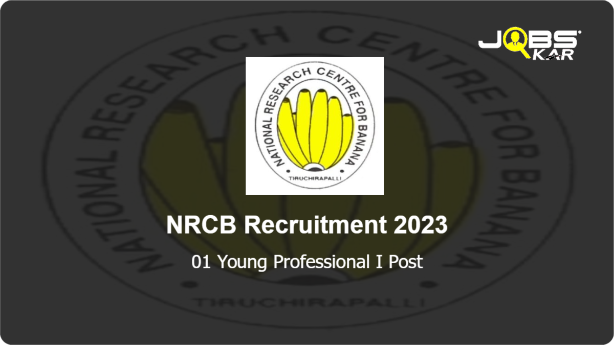 NRCB Recruitment 2023: Apply Online for Young Professional I Post