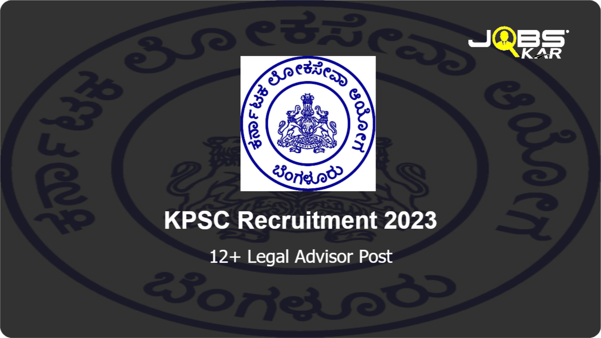 KPSC Recruitment 2023: Apply for Various Legal Advisor Posts