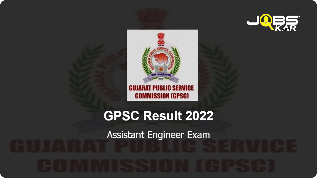 GPSC Assistant Engineer Exam Result 2022 Download gpsc.goa.gov.in